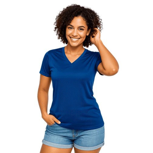Camiseta baby look malha fria