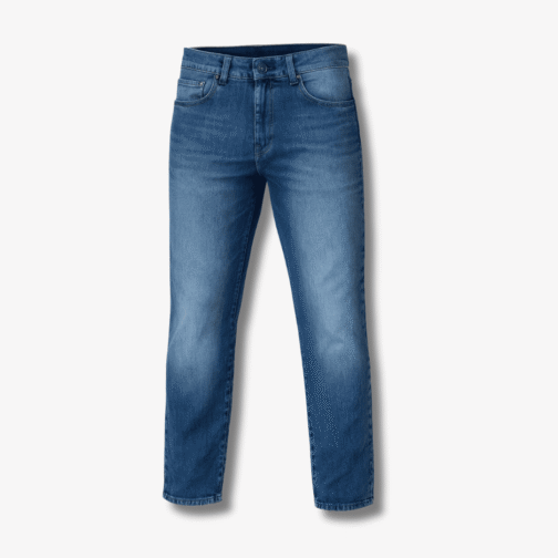 Calça Jeans reta c/ elastano com used - 859601