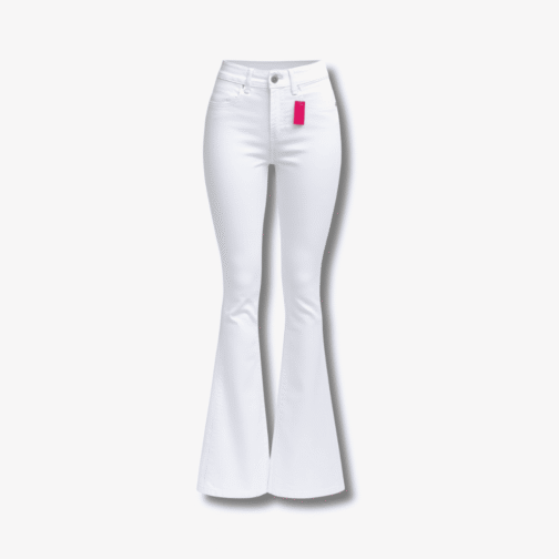 Calça Flare sarja Branca c/ elastano - 842802