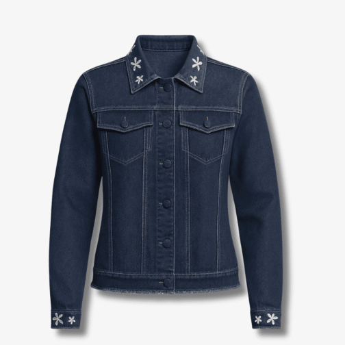 Jaqueta jeans com elastano