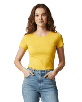 Camiseta Baby Look - Gola Careca