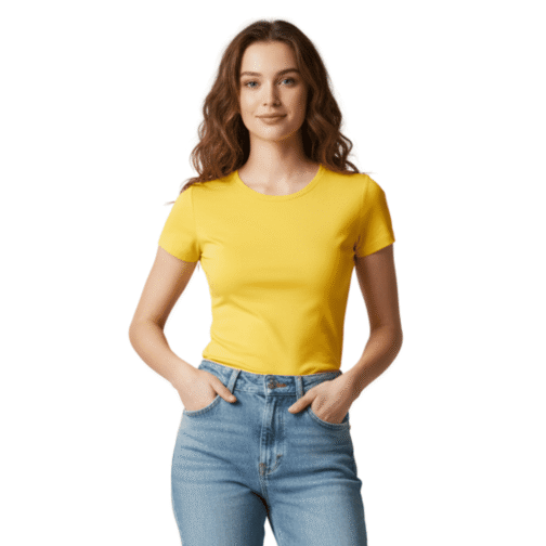Camiseta Baby Look - Gola Careca