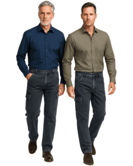 Calça reta Cargo bolso faca com elastano - 882601